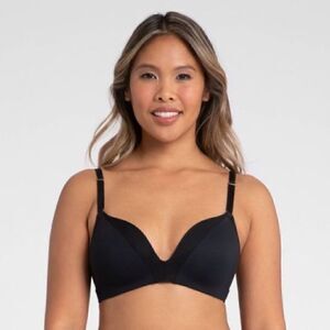 LIVELY black All Day Deep V No Wire Bra size 32DD